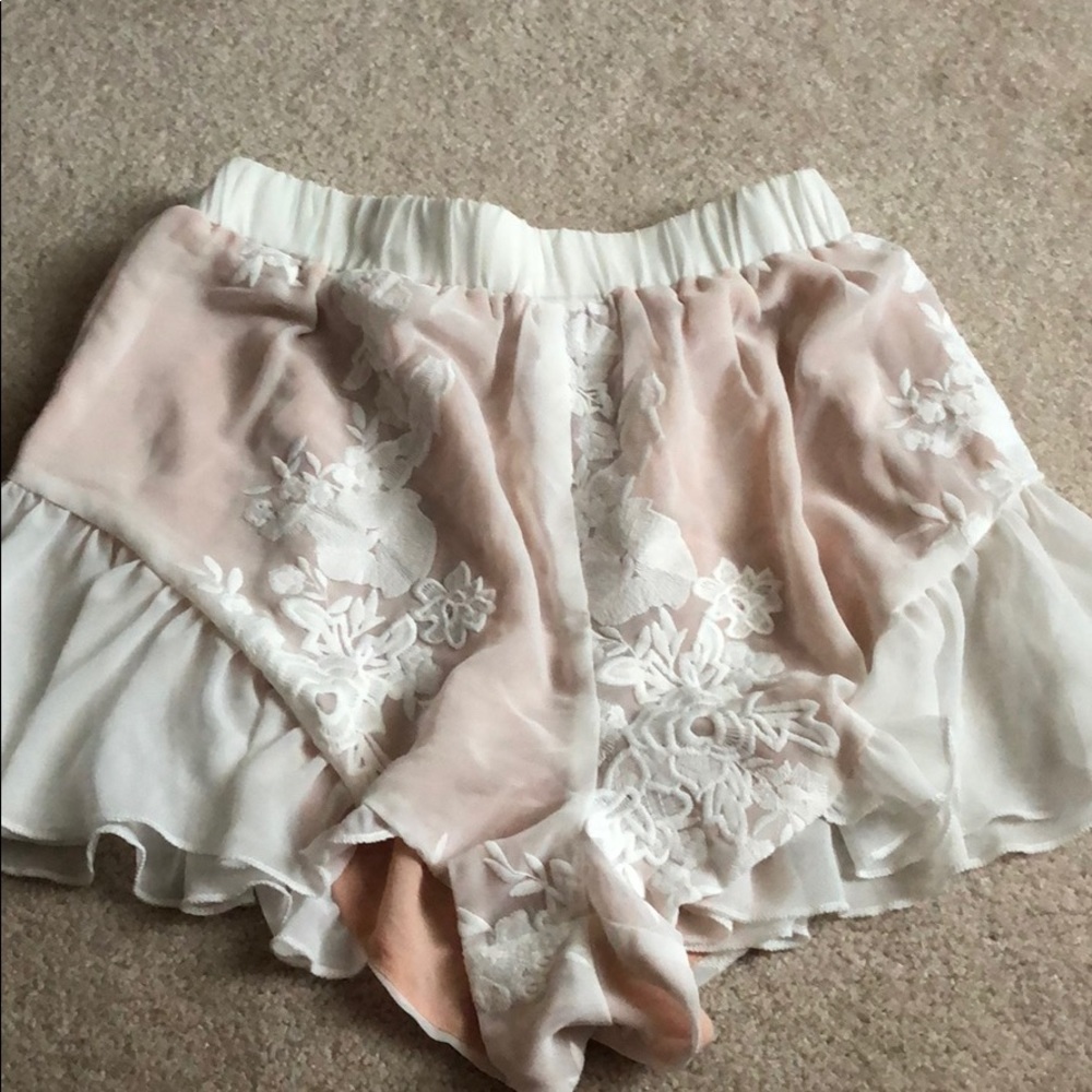 Dressy lace shorts